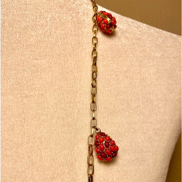 Liz Claiborne Necklace Two-tone Coral color - Picture 3 of 11